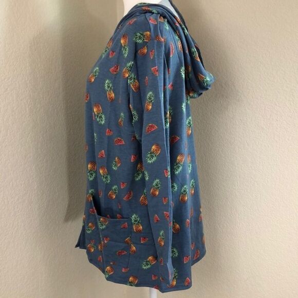 Amelia James Mystic Pineapple Hooded Cardigan Size 3XL NWT - Picture 5 of 9